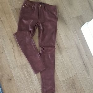 7 for All Mankind faux leather skinny jean/legging
